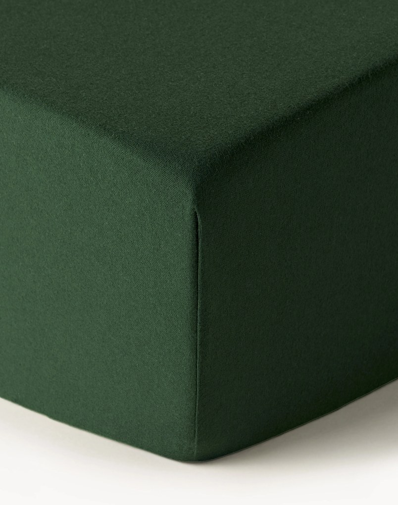Lenzuolo con angoli boxspring in flanella Biba