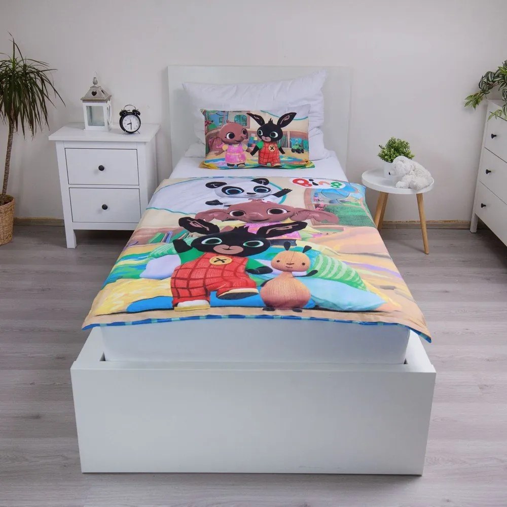 Set copripiumino e federa da bambini in cotone per culla 100x135 cm Bing Bunny "Tower" – Jerry Fabrics