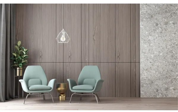 Lampadario a sospensione con filo CEED 1xE27/60W/230V grigio