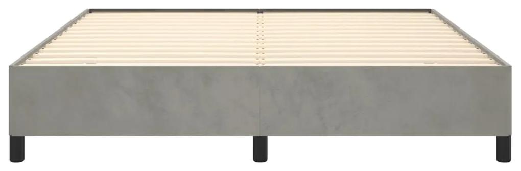 Giroletto grigio chiaro 160x200 cm in velluto