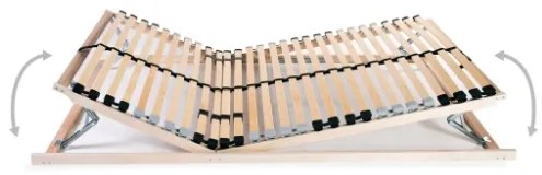 Reti a Doghe 2 pz 7 Zone con 28 Doghe in Legno 80x200 cm