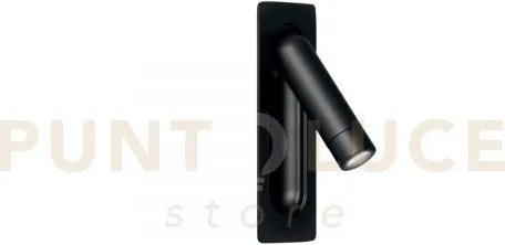 Applique a parete led ad incasso orientabile defoe nera 3w 300lm 30...