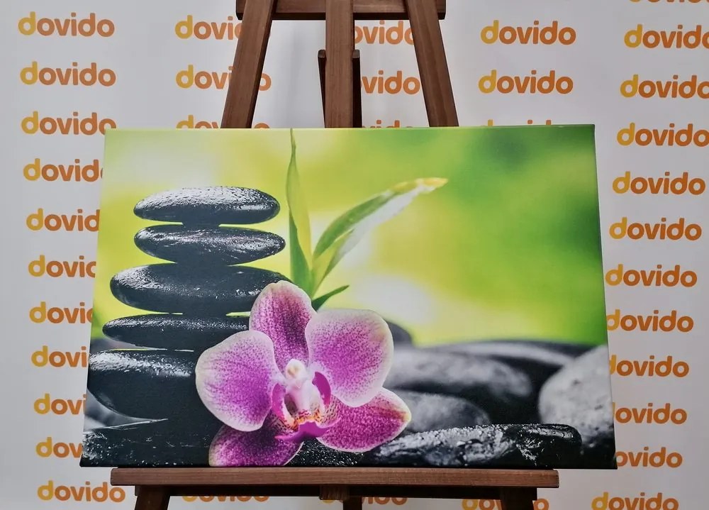 Stampa su tela – Composizione Zen meditativa