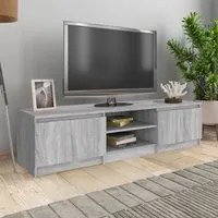 Mobile TV Grigio Sonoma 140x40x35,5 cm in Legno Multistrato cod mxl 7630