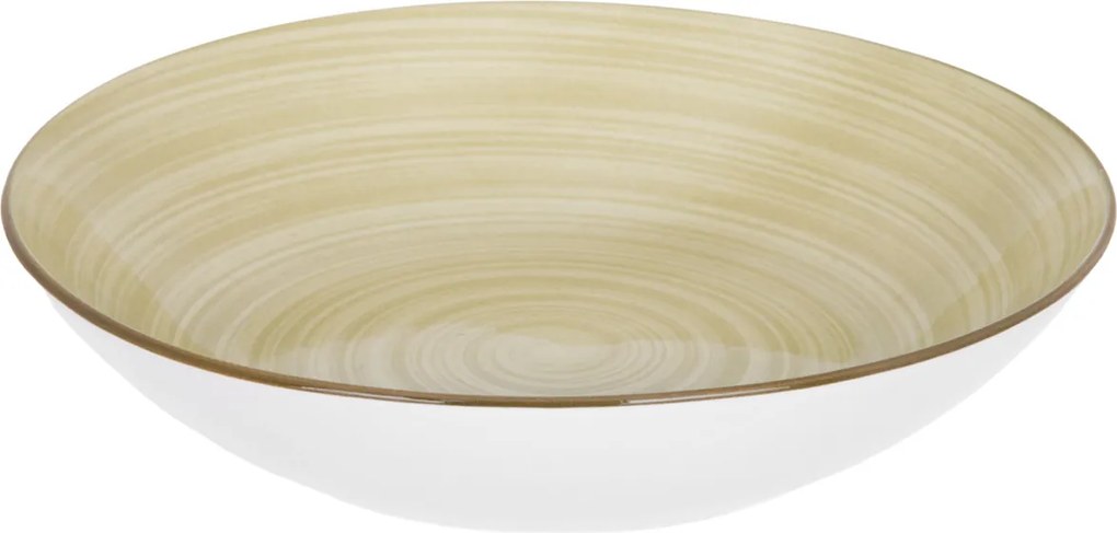 Piatto fondo porcellana verde 20,2 cm Petali