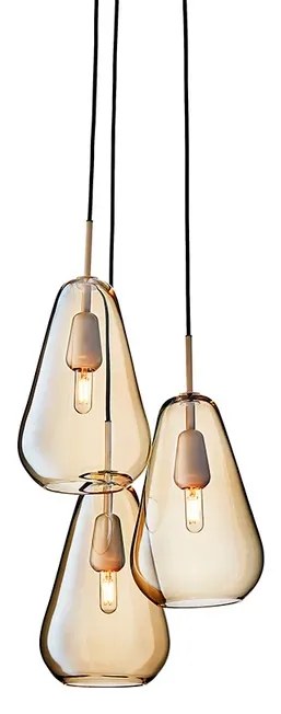 Anoli 3 Lampadario Nordic Gold/Oro - Nuura