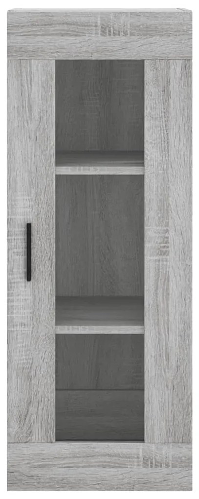 Credenza Grigio Sonoma 34,5x34x180 cm in Legno Multistrato