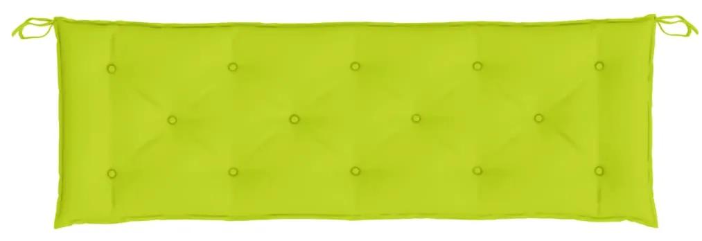 Cuscino per Panca Verde Brillante 150x50x3 cm in Tessuto Oxford