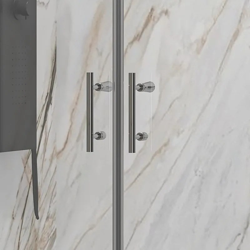 Doccia nicchia doppio battente 120 cm altezza 190 cm | KS2800-SALOON - KAMALU