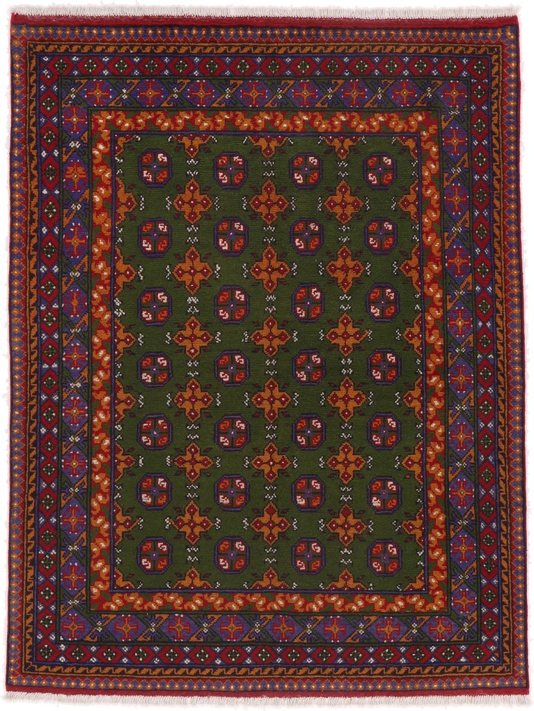 Afghan Tappeto 200x150 (Afghanistan) Annodato A Mano