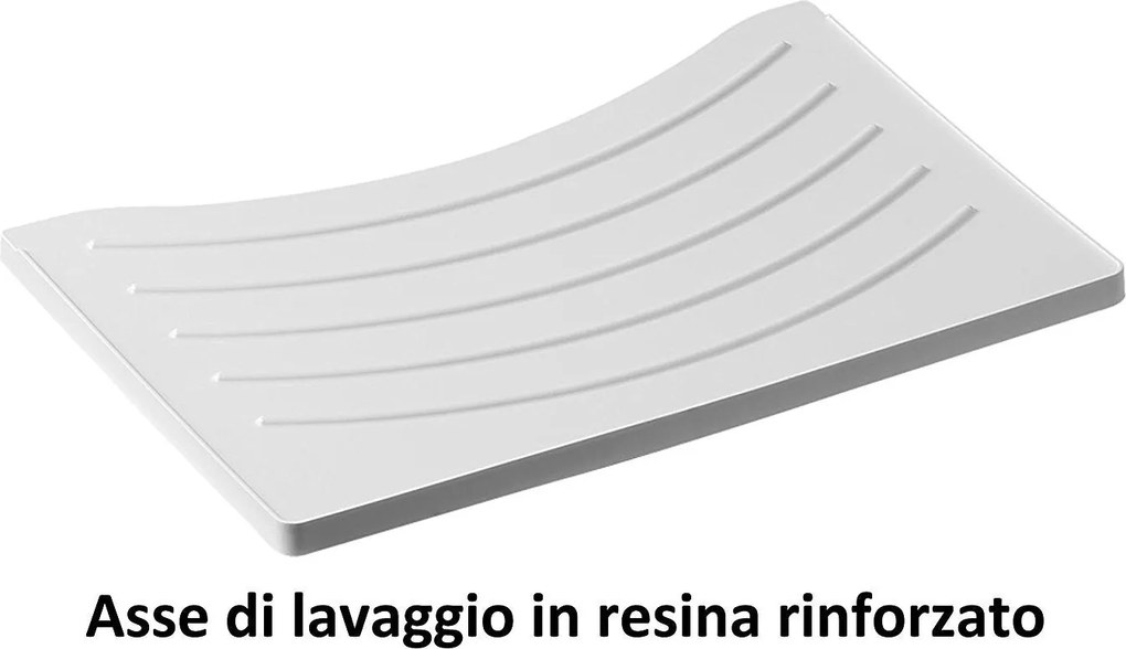 Mobile Lavatoio in PVC 60x50x85cm 2 Ante Forlani Honest Bianco...