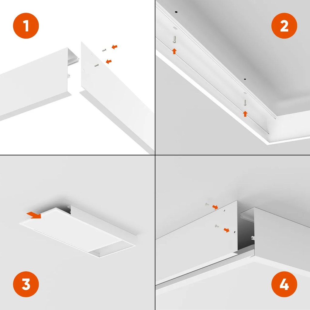 Cornice a Plafoniera per Pannello LED 60x30 cm