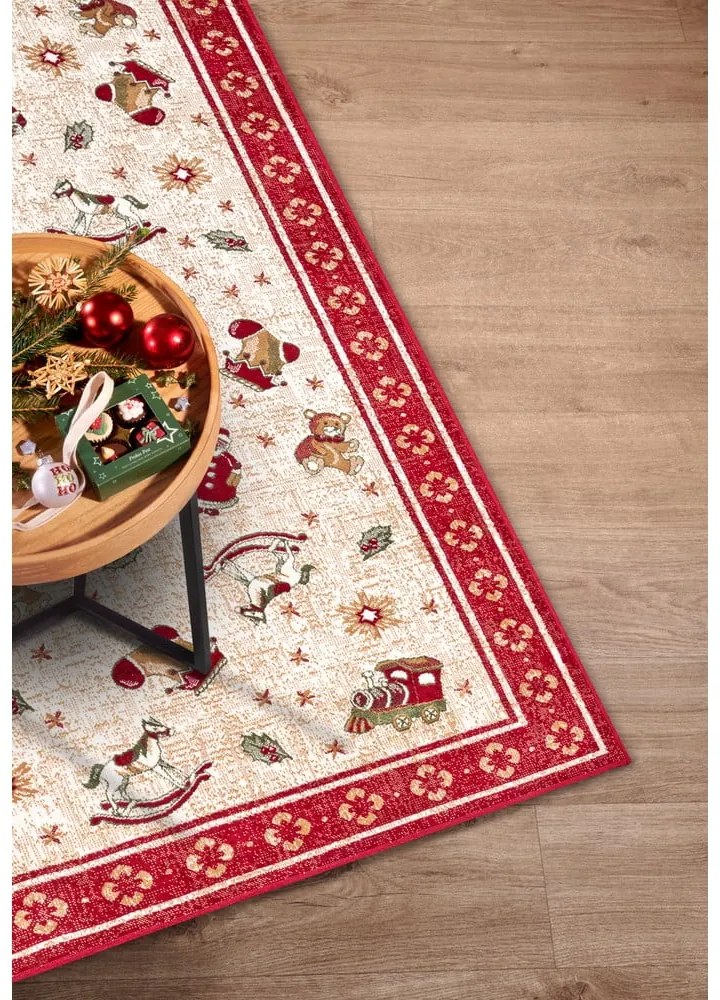 Tappeto rosso natalizio in cotone 160x230 cm Toy's Delight Red Christmas - Villeroy&amp;Boch