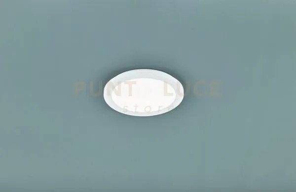 Camillus plafoniera led tonda metallo bianco opaco con funzione dim...