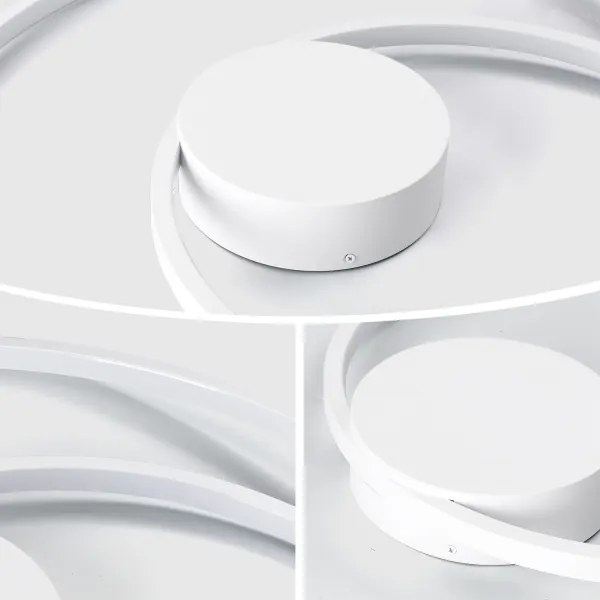 Brilagi- Plafoniera LED dimmerabile TWISTER LED/48W/230V diam. 50 cm bianco + telecomando