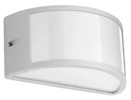 Applique per esterni FABIUS 25x13 cm a doppia emissione in alluminio Bianco