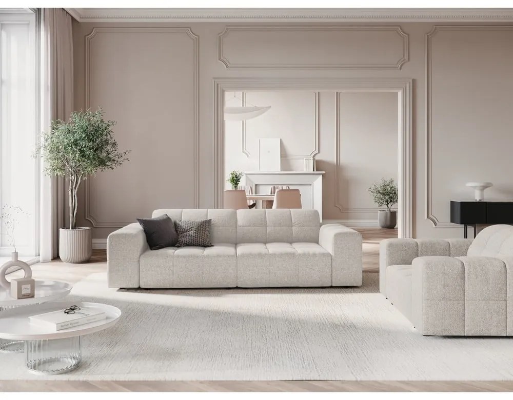 Divano grigio chiaro 204 cm Chicago - Cosmopolitan Design