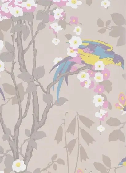 Vogeltapete Loriini von Little Greene - Dorian