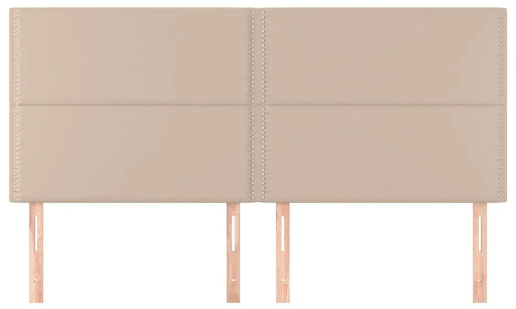 Testiere 4 pz cappuccino 90x5x78/88 cm in similpelle