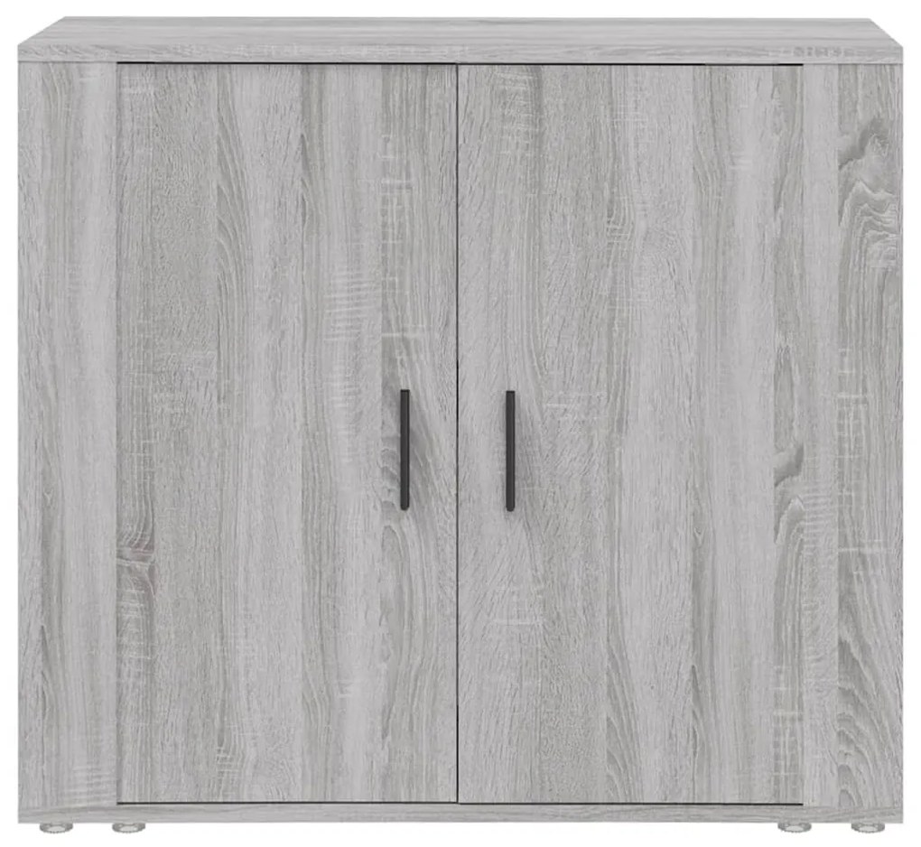 Credenza grigio sonoma 80x33x70 cm in legno multistrato