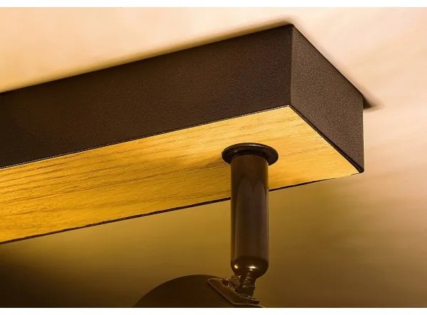 Rabalux 71152 - Faretto METTA 2xE14/40W/230V quercia