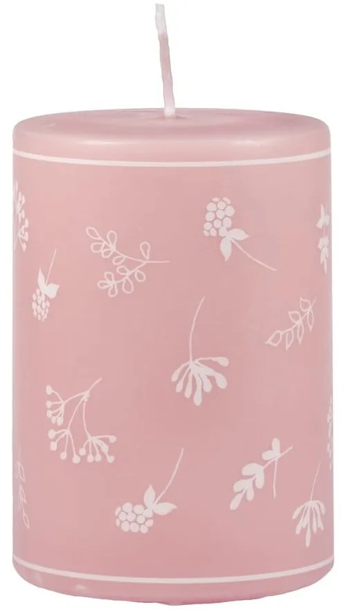 Candela rosa, tempo di combustione 48 ore Fleur - Unipar