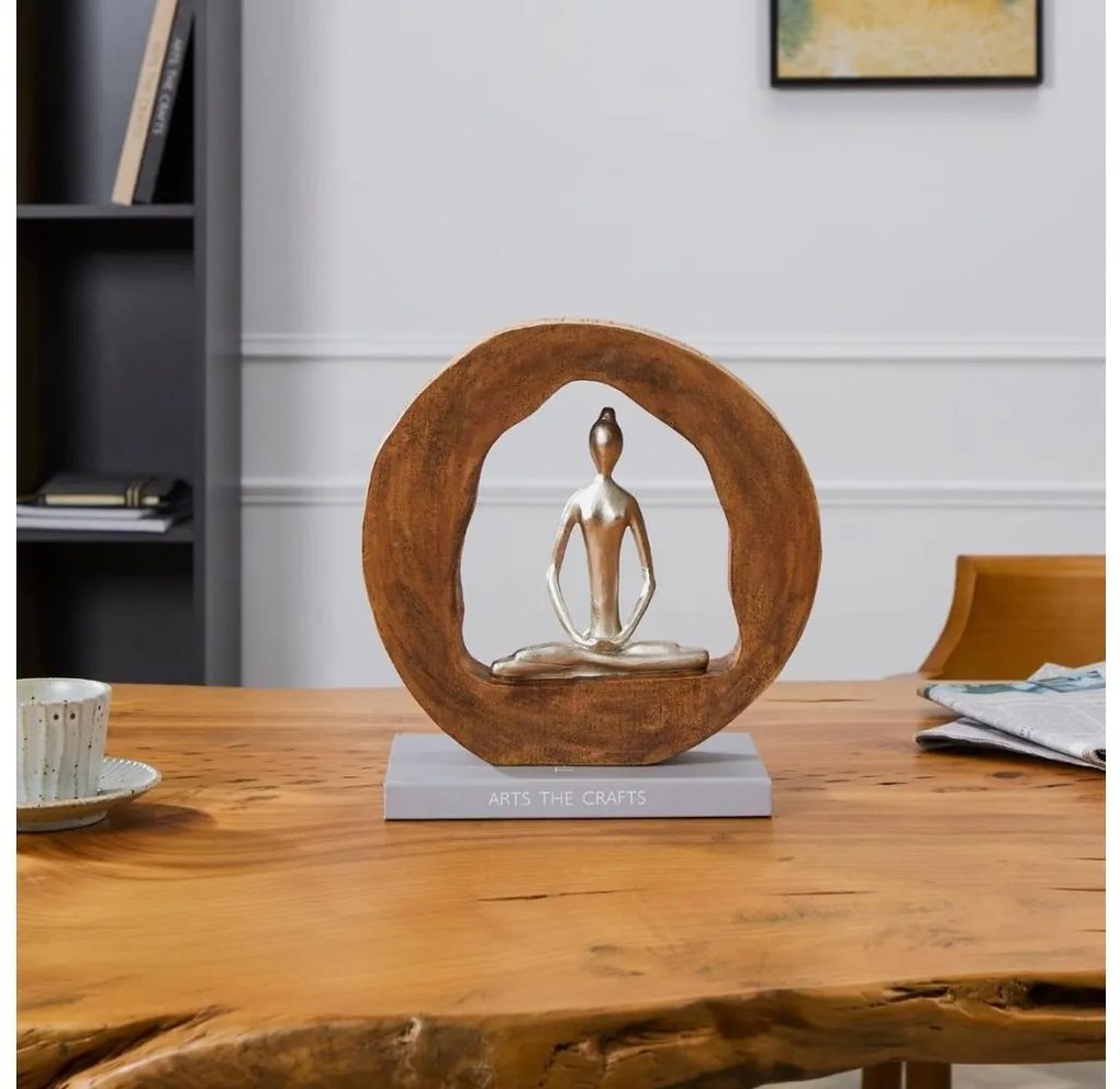 Eglo 427414 - Decorazione KEMAMAN 27,2x28,5 cm legno/resina