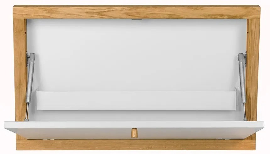 Tavolo inclinabile a parete bianco Brenta - Woodman