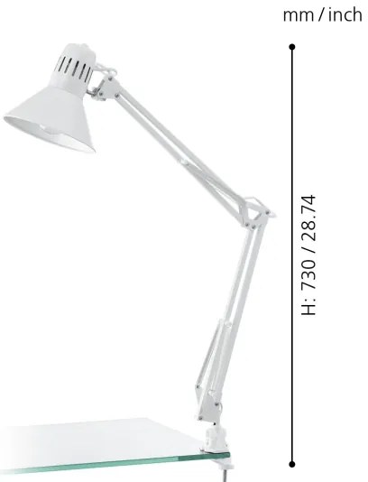 Eglo 90872 - Lampada da tavolo FIRMO 1xE27/40W/230V