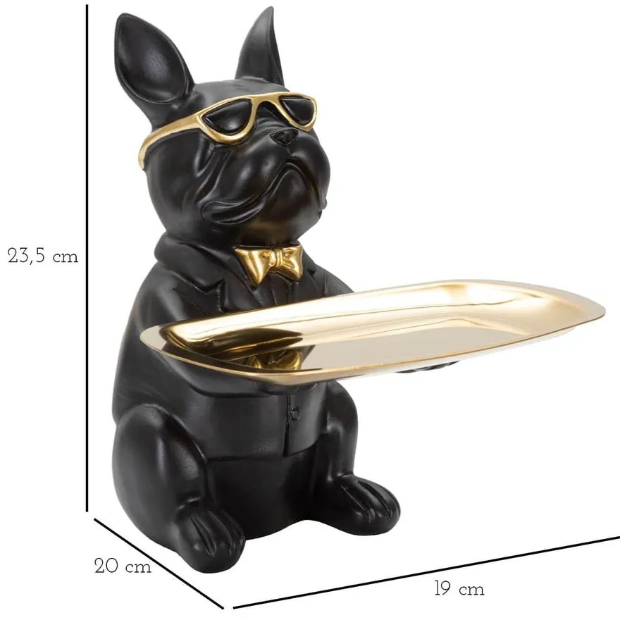 Statua in poliresina 23,5 cm Bulldog - Mauro Ferretti