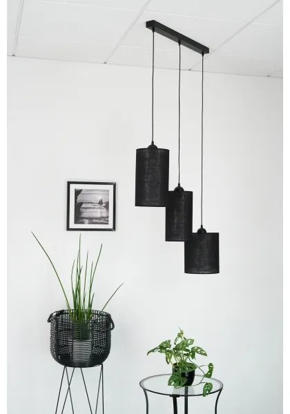 Brilagi - Lampadario a cavo TUBES 3xE27/15W/230V nero