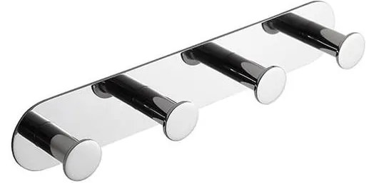 Appendiabiti 25,5x4,5 cm acciaio inossidabile/argento