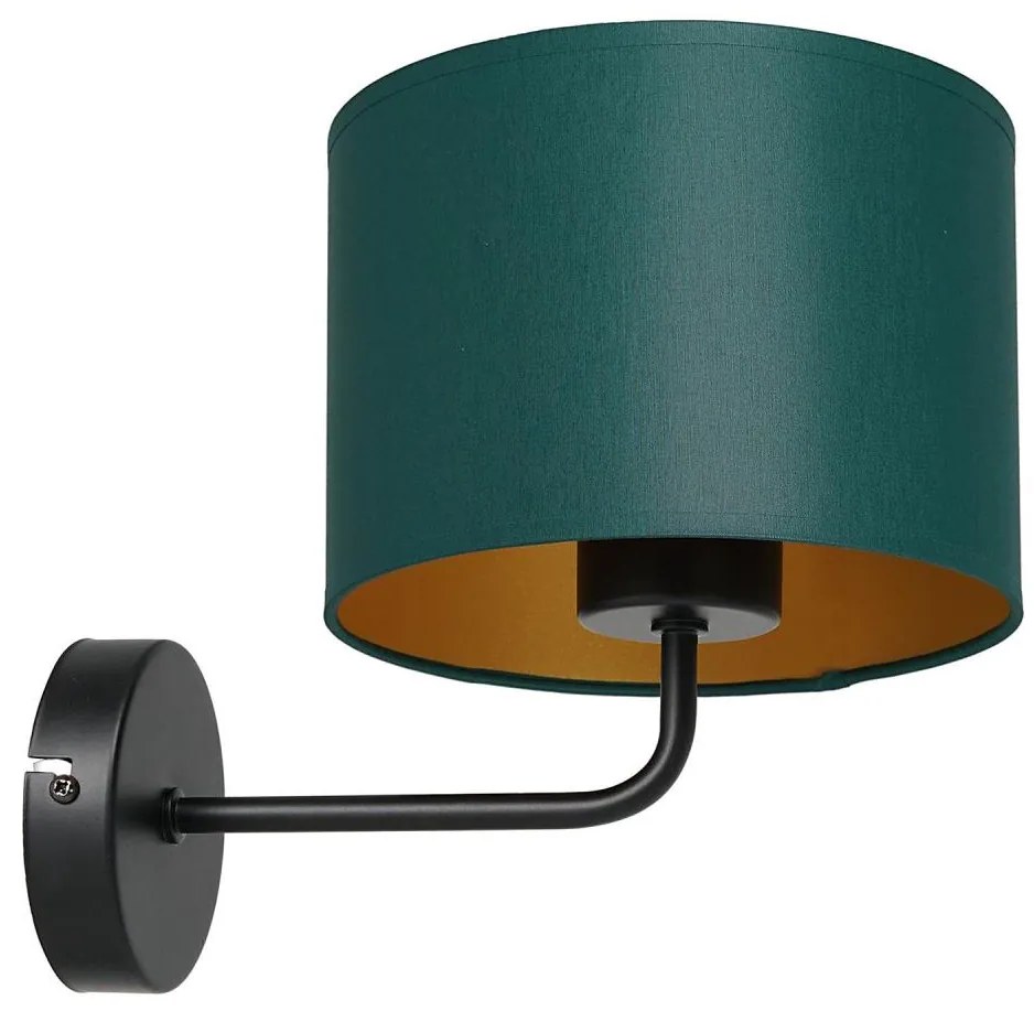 Lampada da parete ARDEN 1xE27/60W/230V verde/oro