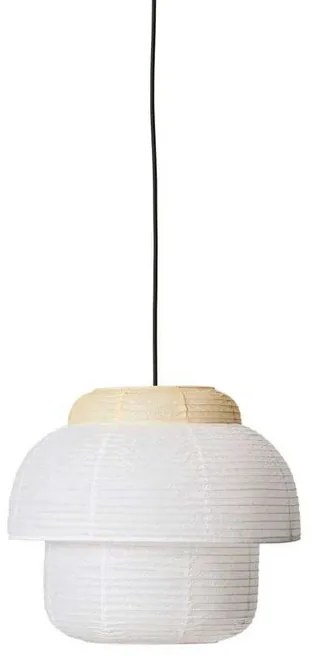 Papier Double Lampada a Sospensione Ø40 Soft Yellow - Made By Hand