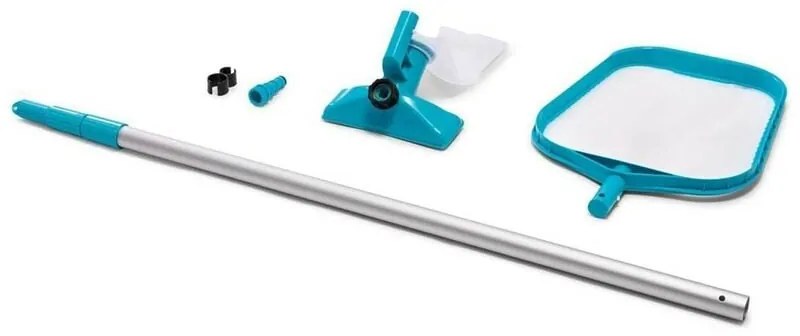 Intex - Kit Pulizia Piscina Fuori Terra Fondo Asta Spazzola Aspirante Retino Acqua