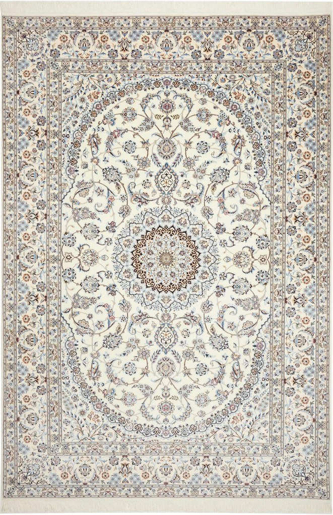 Nain Tappeto persiano 210x310 Beige (Iran) Annodato A Mano