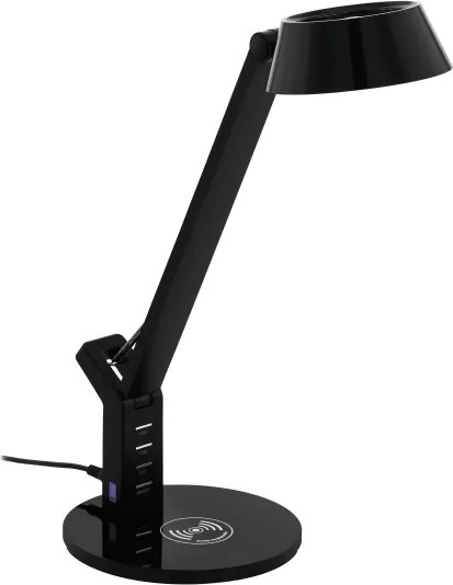 Eglo 99832 - Lampada da tavolo touch dimmerabile a LED BANDERALO LED/4,8W/230V nera