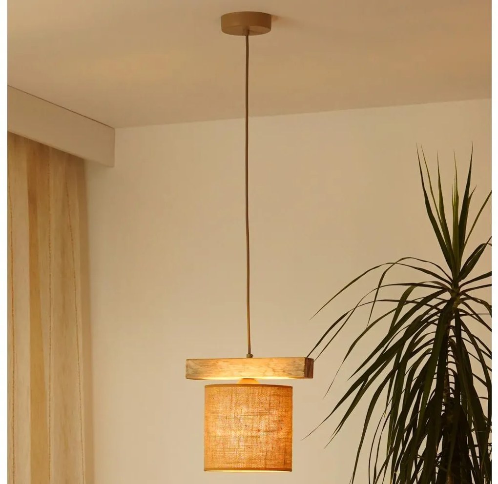 Brilagi - Lampadario a sospensione con filo FOREST 1xE27/15W/230V pino/marrone