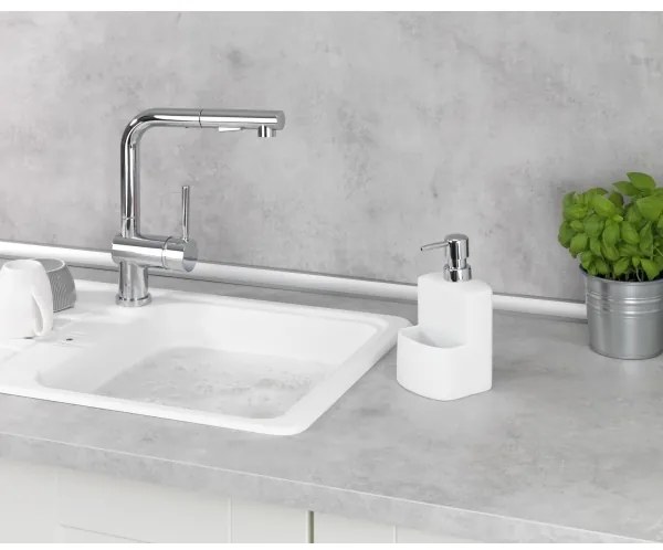 WENKO 3620115100 - Dispenser per sapone FESTIVAL 10x18 cm bianco