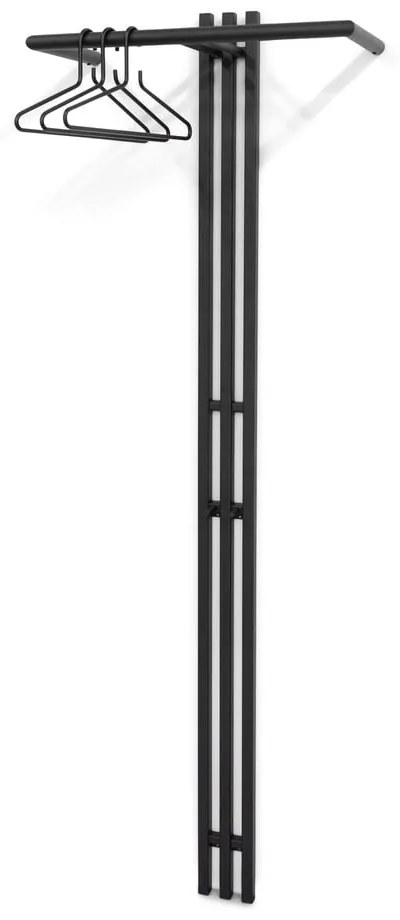 Attaccapanni da parete nero in metallo 65 cm Senza – Spinder Design