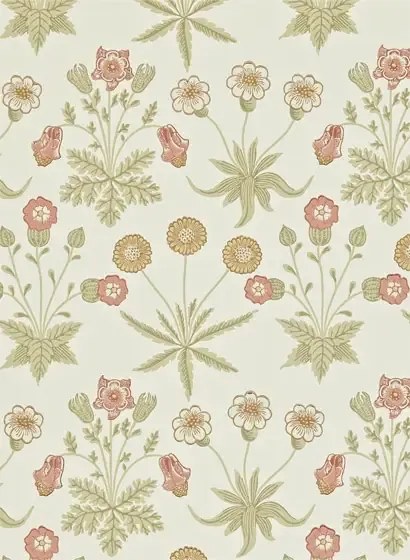 Tapete Daisy von Morris & Co. - Coral/ Manilla