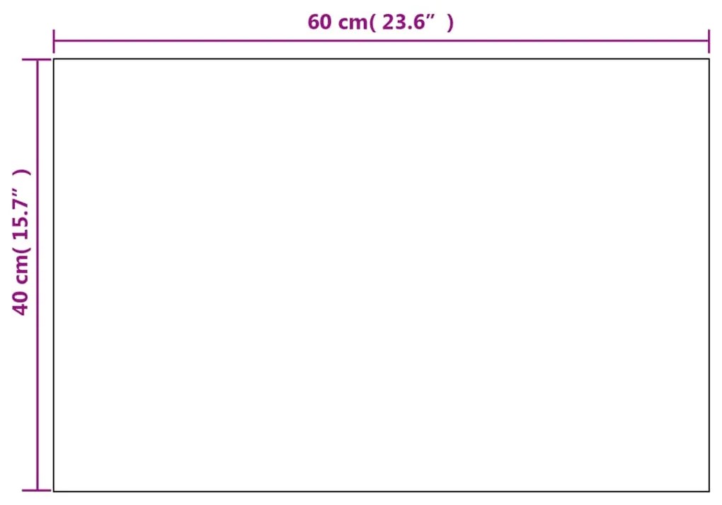 Specchi da Parete 2 pz 60x40 cm Rettangolari in Vetro