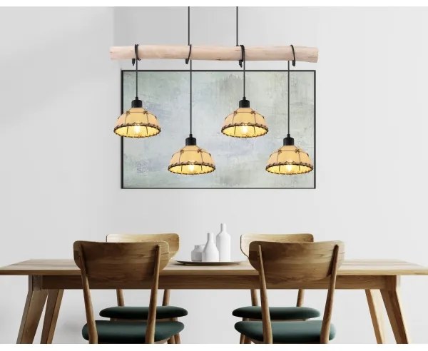 Globo 15442-4H - Lampadario su filo REX 4xE27/60W/230V