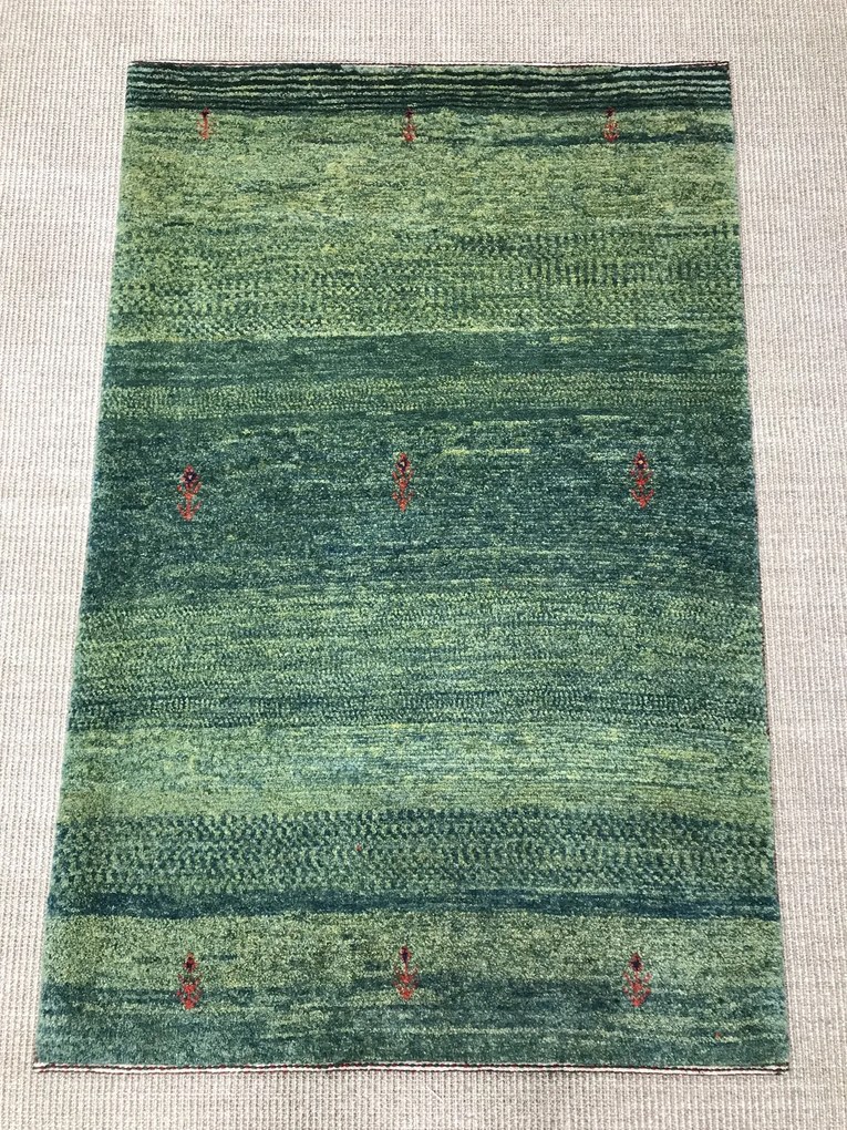 Gashguli Tappeto persiano 80x130 Verde (Iran) Annodato A Mano