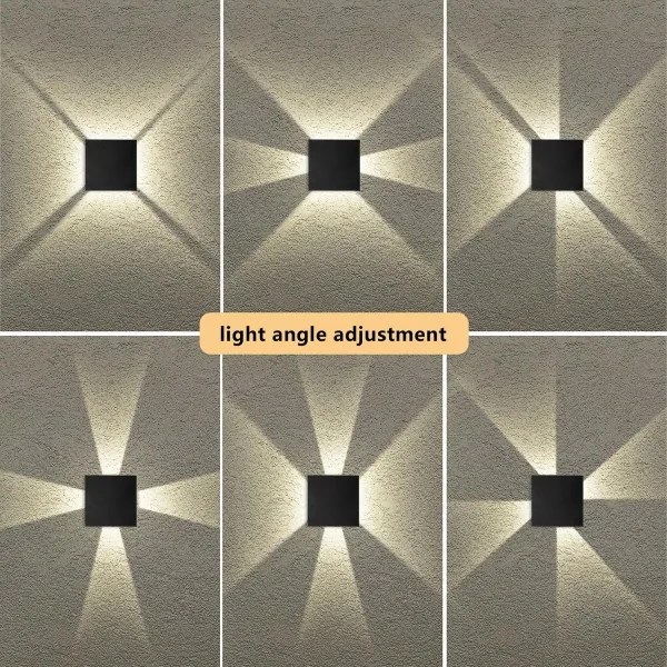 Brilagi - Applique da parete per esterni a LED QUADRAY LED/4W/230V nero IP65