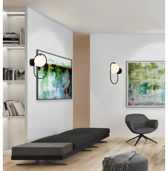 Applique CORDEL 1xG9/28W/230V nero