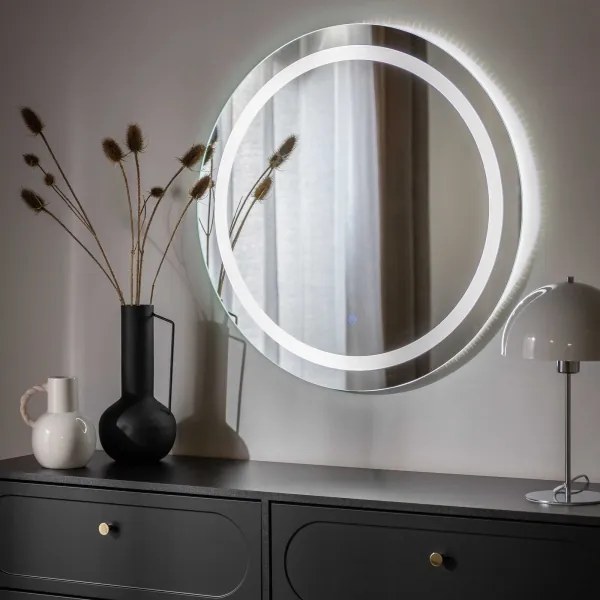 Zuma Line D2338-80-LED Specchio da bagno dimmerabile 36W/230V 3000/4000/6000K Ø 80 cm IP44