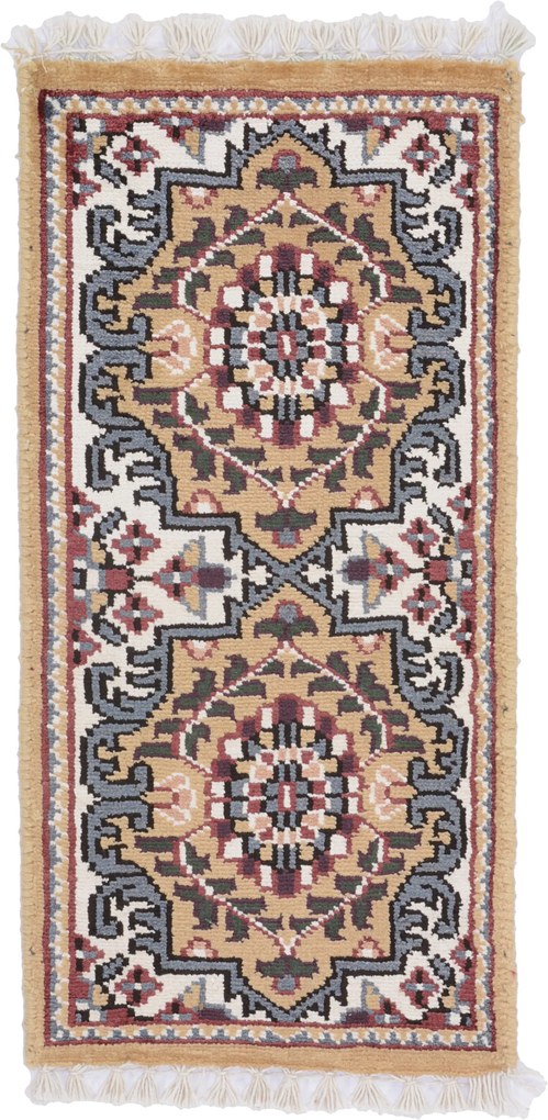 Agra Tappeto orientale 30 x 60 (Indian) Annodato A Mano