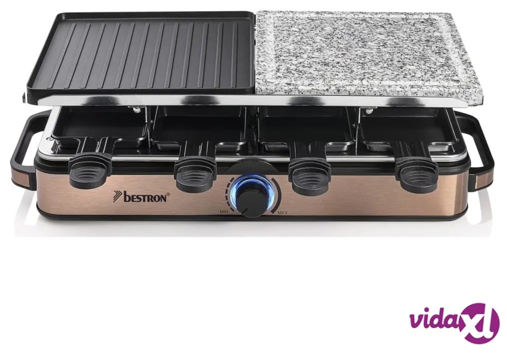 Bestron Piastra per Raclette ARG1200CO 1400 W Color Rame
