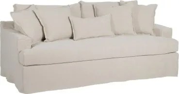 Divano Nero Crema 215 x 94 x 94 cm